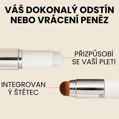 Make-up 2 v 1 s integrovaným štetcom